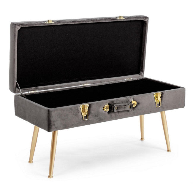 PANCA CONTENITORE POLINA GRIGIO