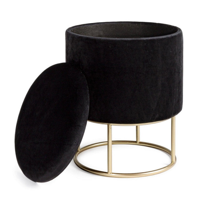 SGABELLO CONTENITORE POLINA TO NERO