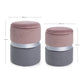 SET2 POUF CONT.POLINA ROSA-GRIGIO
