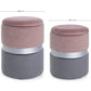 SET2 POUF CONT.POLINA ROSA-GRIGIO
