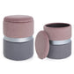 SET2 POUF CONT.POLINA ROSA-GRIGIO