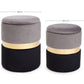 SET2 POUF CONT.POLINA GRIGIO-NERO