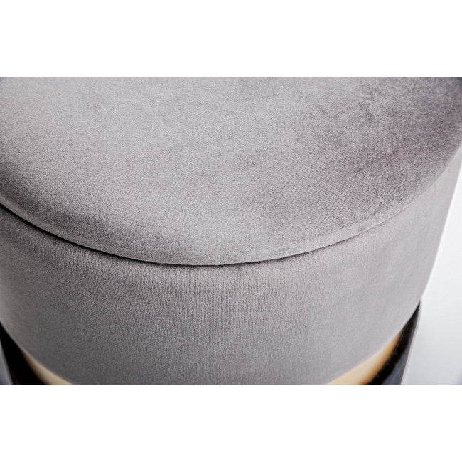 SET2 POUF CONT.POLINA GRIGIO-NERO