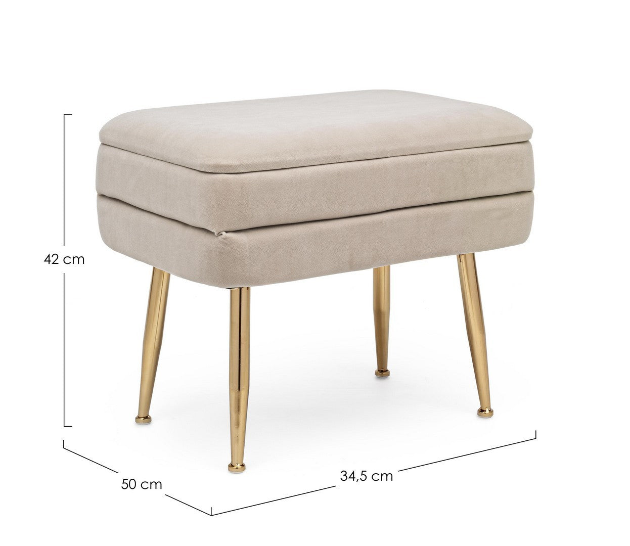 PANCA SINGOLA CONT. PAVLINA BEIGE