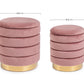 SET2 POUF CONTENITORE DARINA ROSA ANTICO