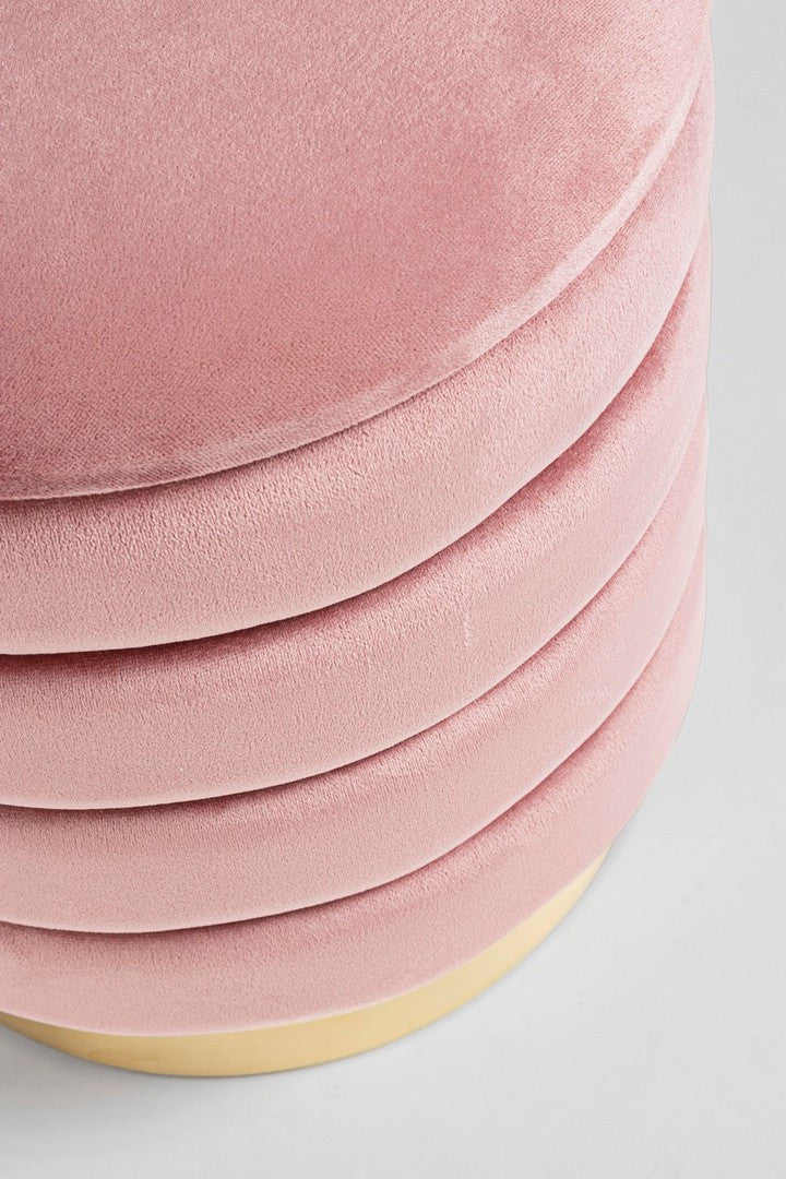 SET2 POUF CONTENITORE DARINA ROSA ANTICO