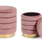 SET2 POUF CONTENITORE DARINA ROSA ANTICO