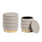 SET2 POUF CONTENITORE DARINA BEIGE