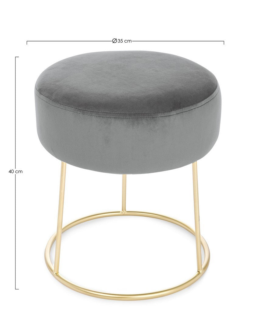 SGABELLO CLARISSA GRIGIO D35