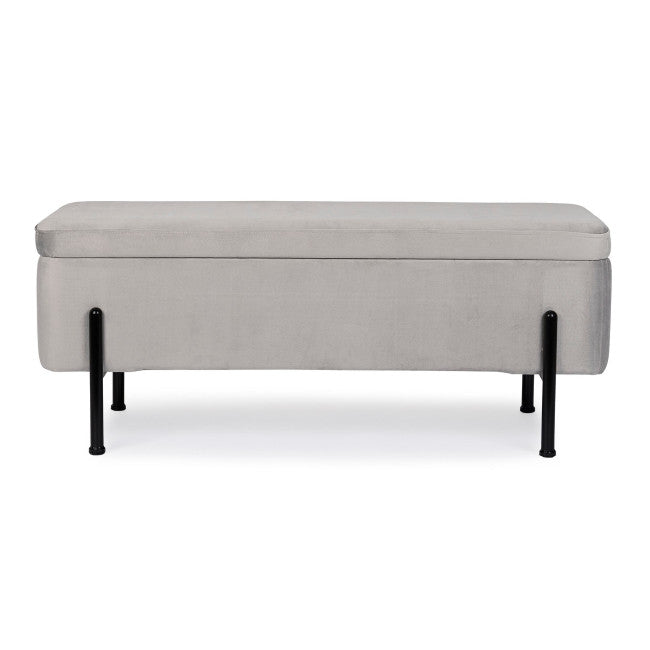 PANCA 2P CONTENITORE IRINA GRIGIO CHIARO