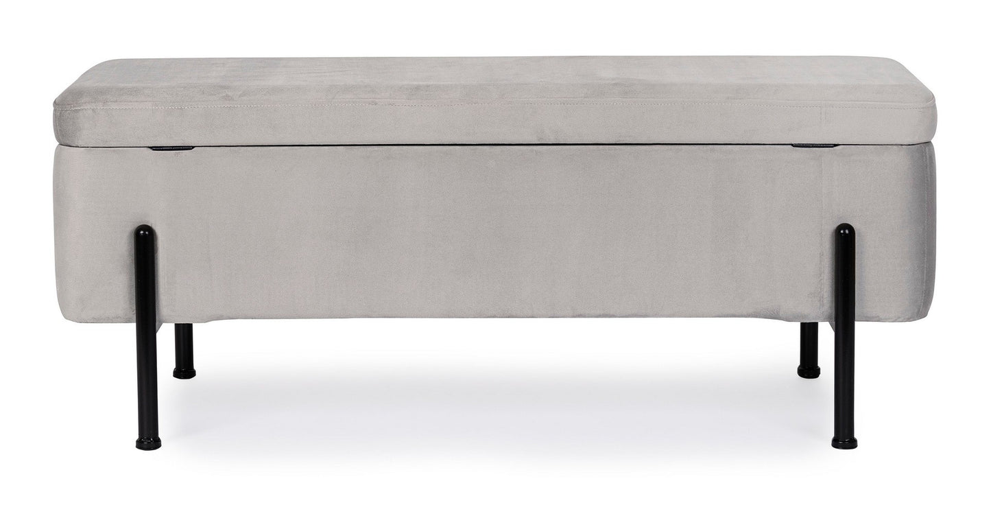 PANCA 2P CONTENITORE IRINA GRIGIO CHIARO