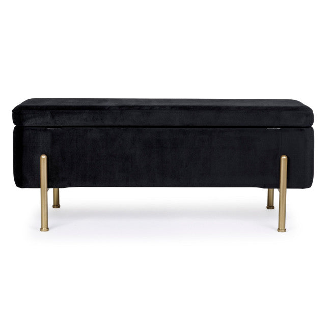 PANCA 2P CONTENITORE IRINA NERO