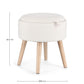 SGABELLO CONTENITORE.ZOYA C-VASS BIA