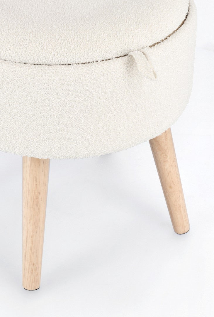 SGABELLO CONTENITORE.ZOYA C-VASS BIA