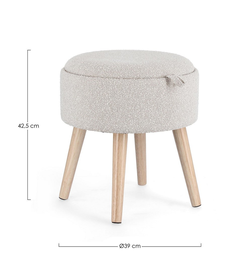 SGABELLO CONTENITORE.ZOYA C-VASS GRIG CH
