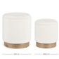 SET2 POUF CONTENITORE.ZOYA BIANCO