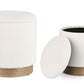 SET2 POUF CONTENITORE.ZOYA BIANCO