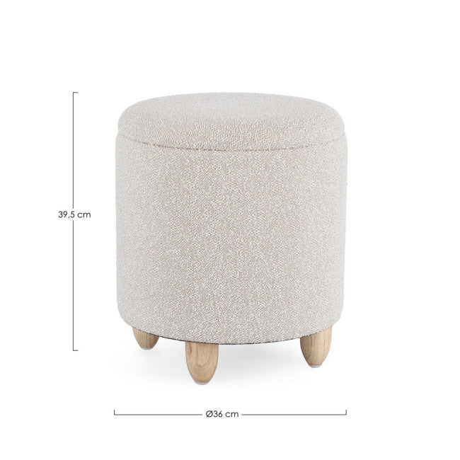 SGABELLO CONTENITORE  ZENA GRIGIO CH