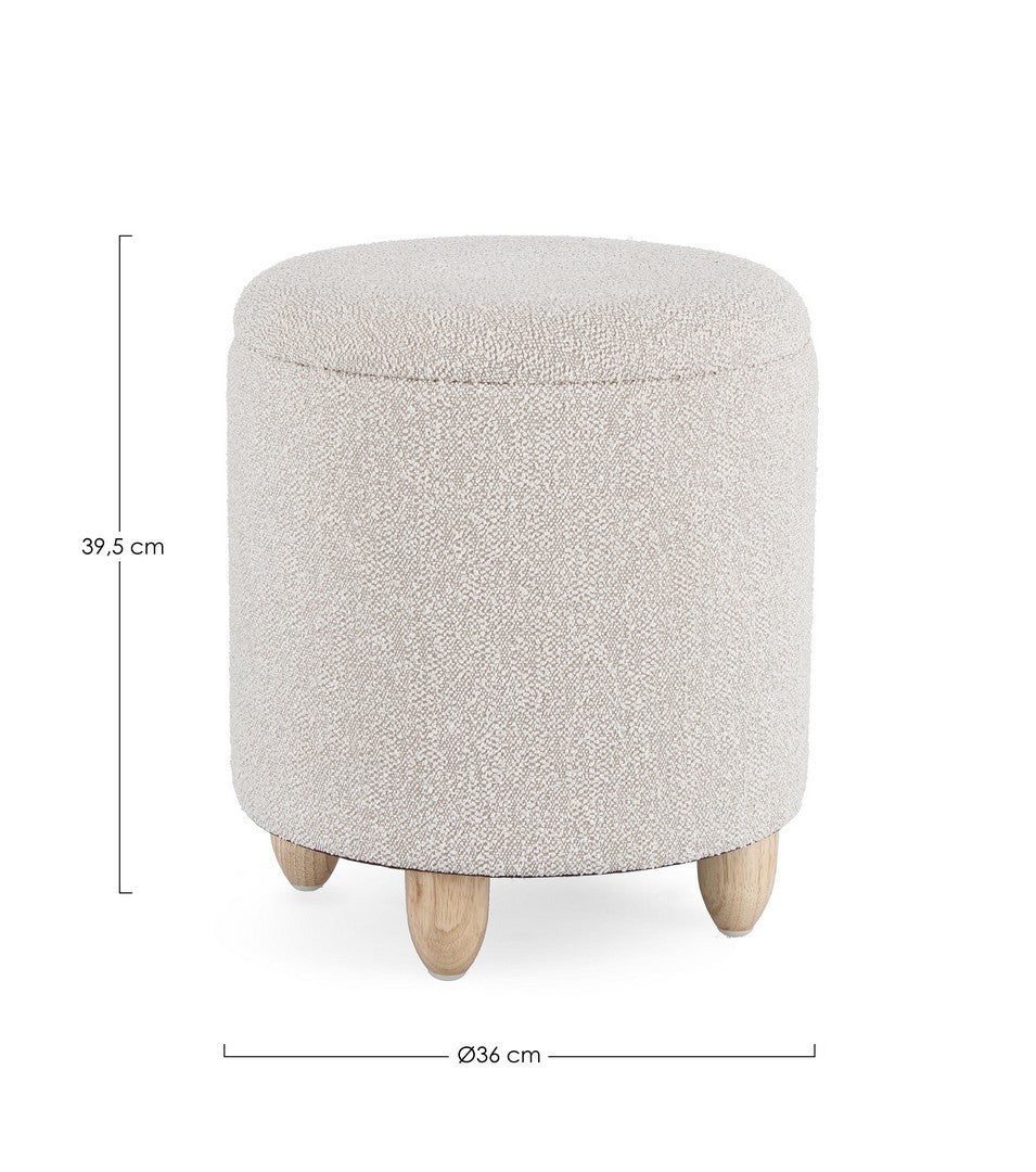 SGABELLO CONTENITORE  ZENA GRIGIO CH