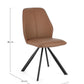 SEDIA MAXWELL PU COGNAC