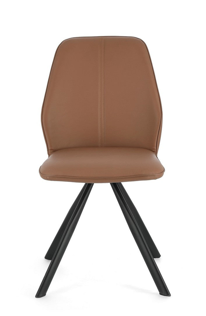 SEDIA MAXWELL PU COGNAC