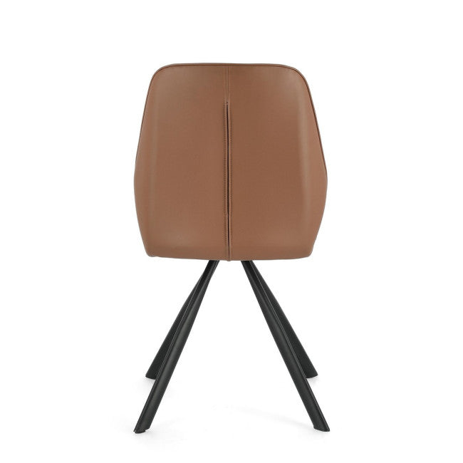 SEDIA MAXWELL PU COGNAC