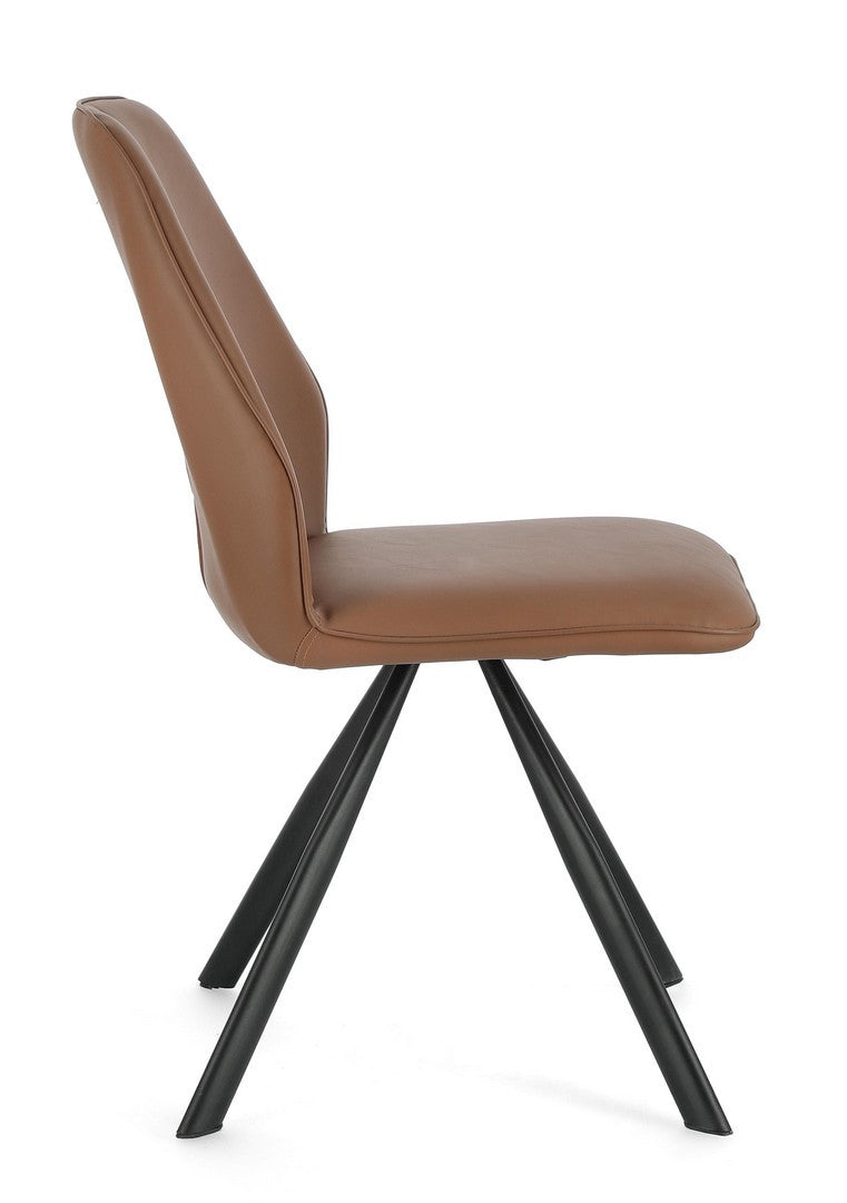 SEDIA MAXWELL PU COGNAC
