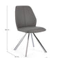 SEDIA MAXWELL PU GRIGIO