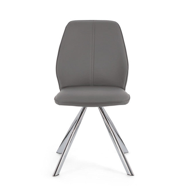 SEDIA MAXWELL PU GRIGIO