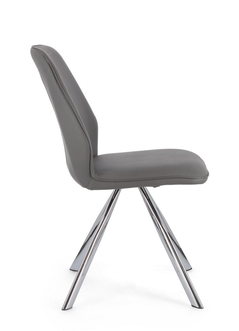 SEDIA MAXWELL PU GRIGIO