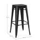 SGABELLO BAR MINNESOTA NERO H76