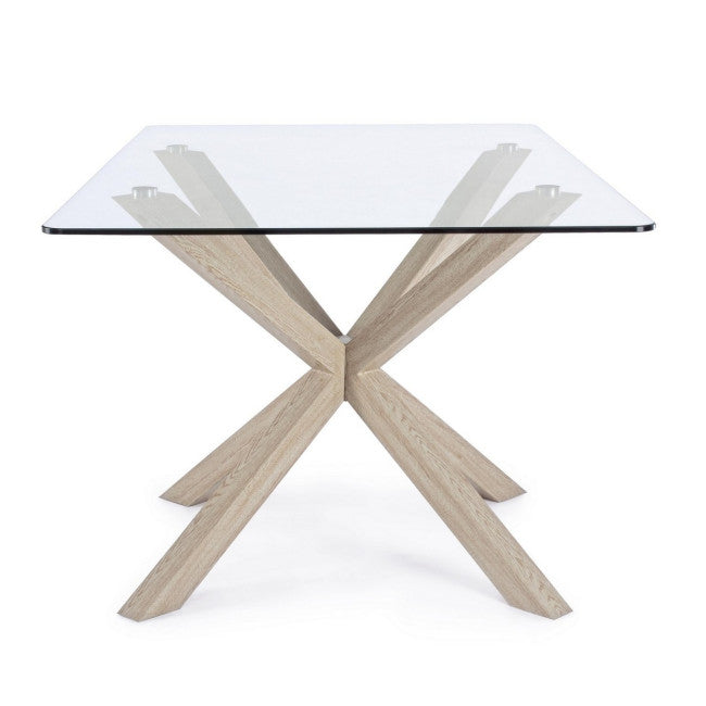 TAVOLO MAY RETT GAMBA NAT 160X90