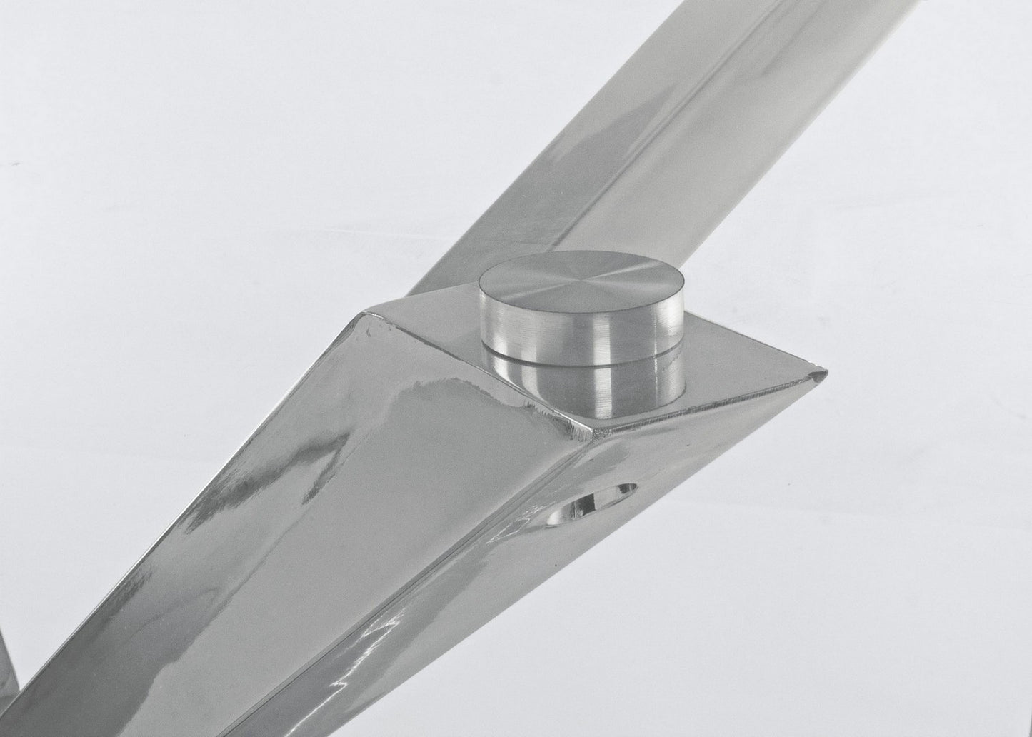 TAVOLO MAY RETT GAMBA ACCIAIO 160X90