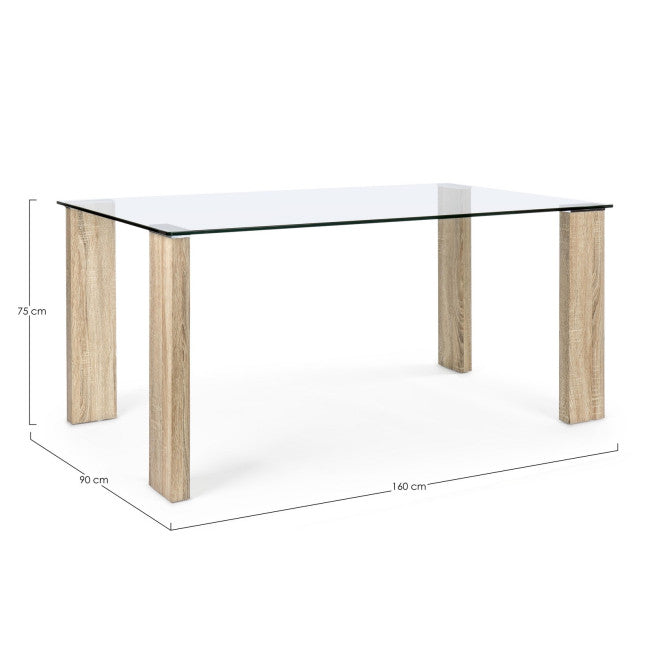 TAVOLO NEW ARLEY NATURE 160X90