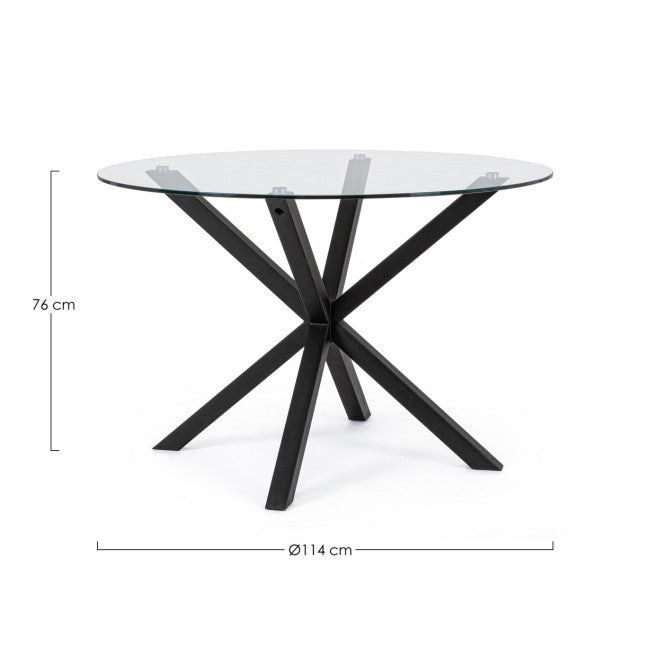 TAVOLO MAY TO GAMBA NERO D114