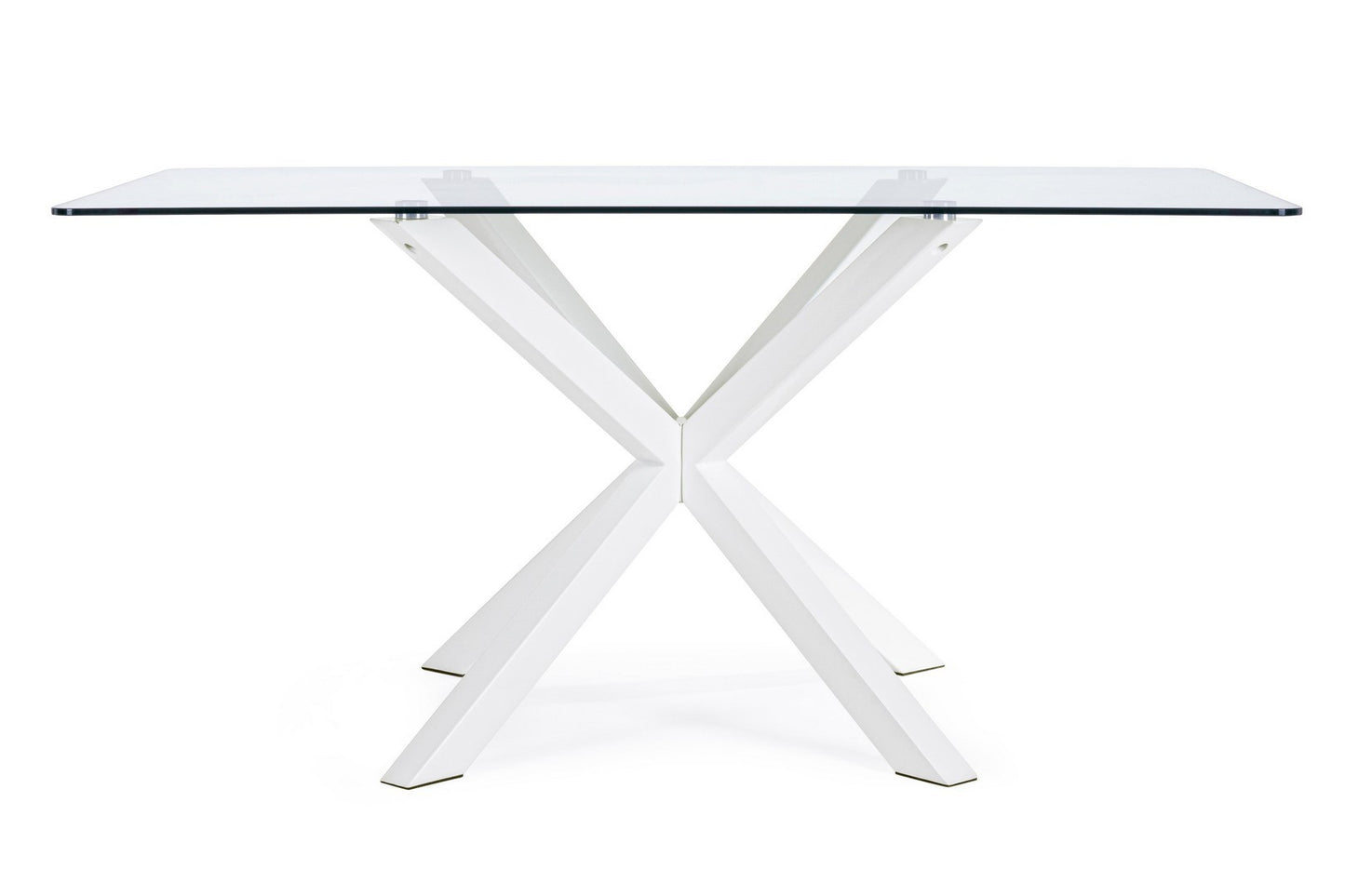 TAVOLO MAY RETT GAMBA BIANCO 160X90