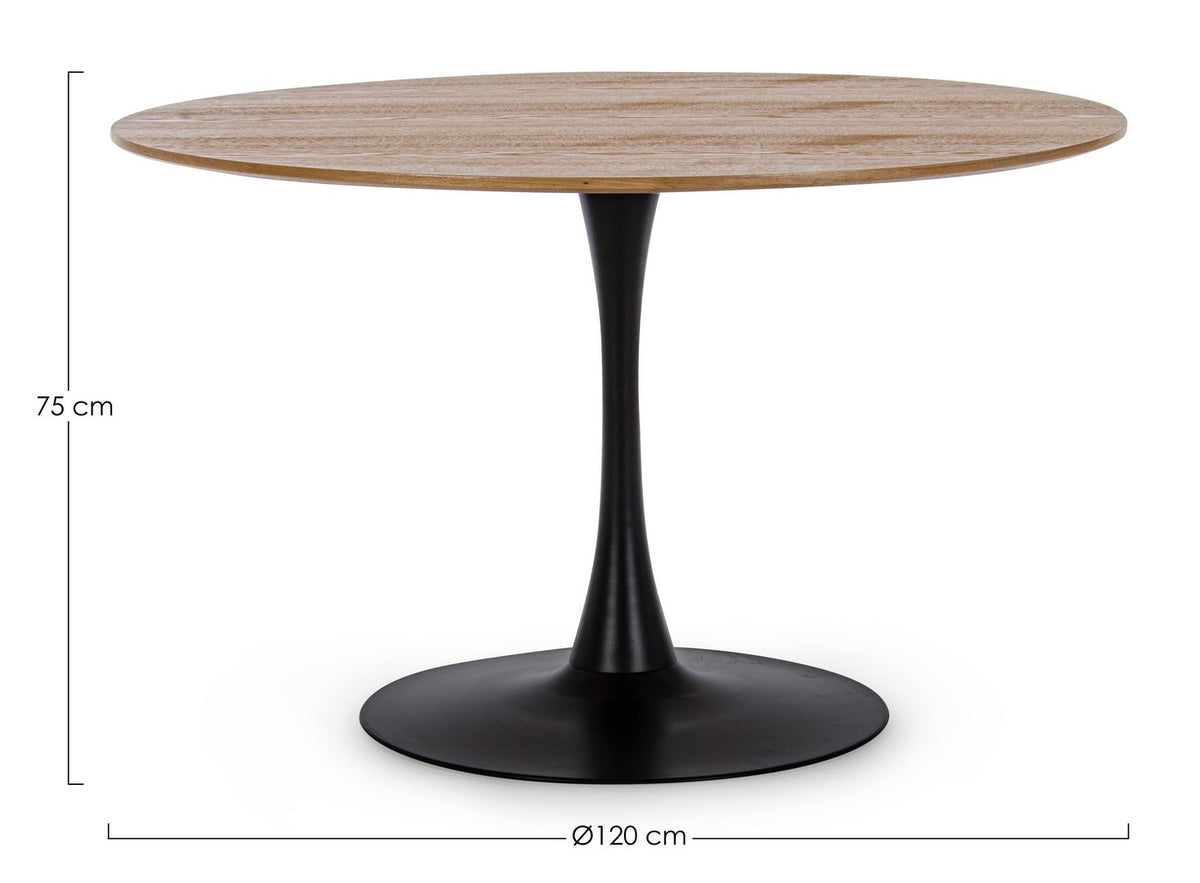 TAVOLO BLOOM TOP VENEER D120