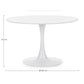 TAVOLO BLOOM BIANCO D120