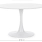 TAVOLO BLOOM BIANCO D120