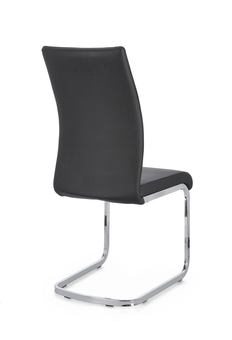 SEDIA MYRA PU GRIGIO SCURO