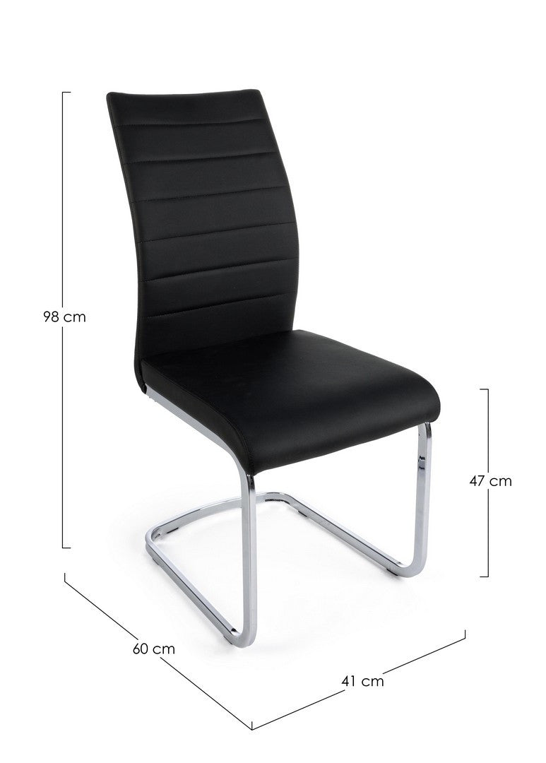 SEDIA MYRA PU NERO