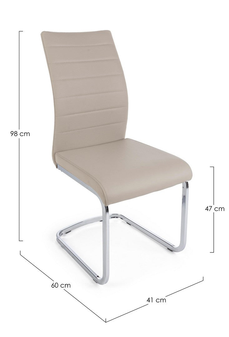 SEDIA MYRA PU CAPPUCCINO