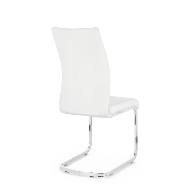 SEDIA MYRA PU BIANCO