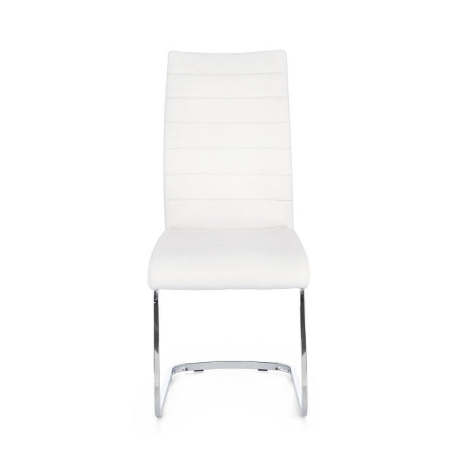 SEDIA MYRA PU BIANCO