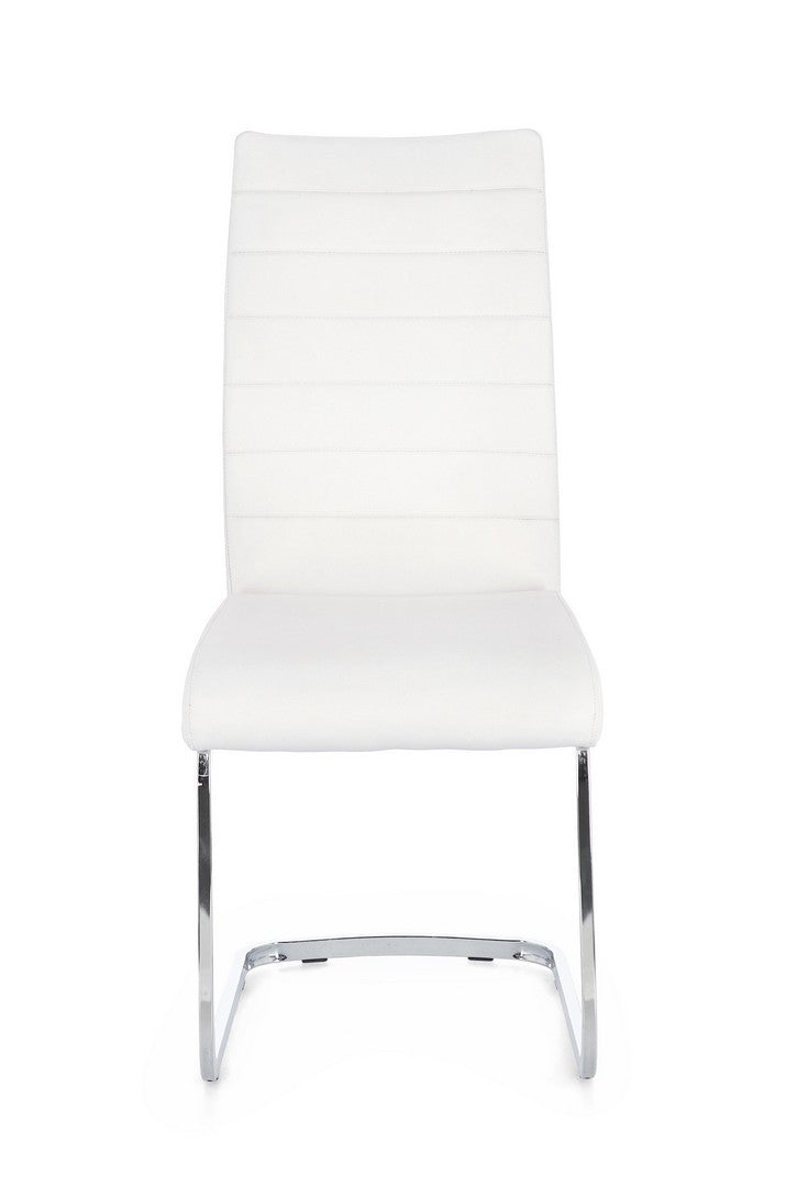 SEDIA MYRA PU BIANCO