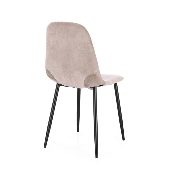 SEDIA IRELIA VELLUTO TORTORA