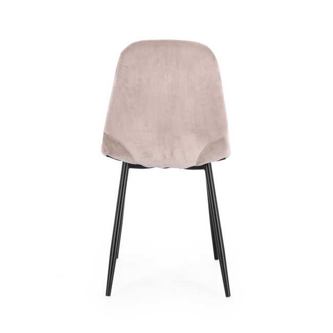 SEDIA IRELIA VELLUTO TORTORA