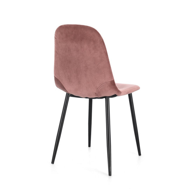 SEDIA IRELIA VELLUTO ROSA