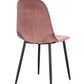 SEDIA IRELIA VELLUTO ROSA