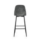 SGABELLO BAR IRELIA VELLUTO GRIGIO SCURO
